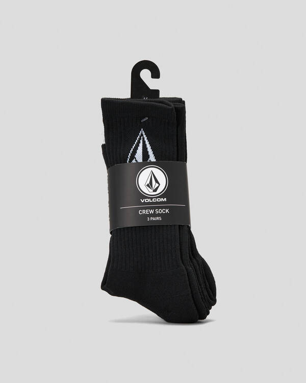 Volcom Full Stone Recycled Crew Socks 3 Pack for Mens