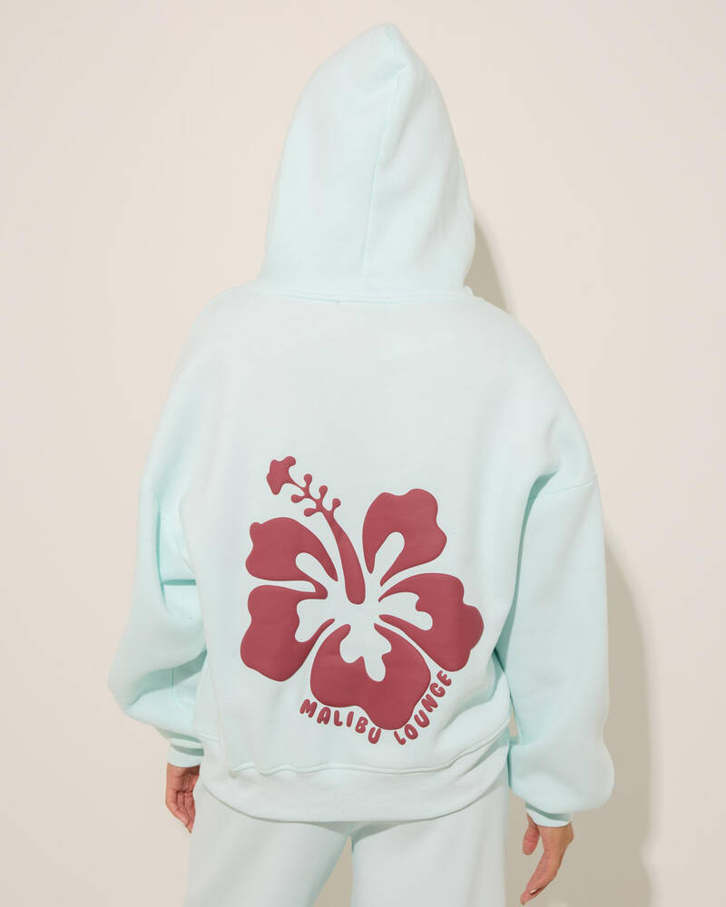 Malibu Lounge Hibiscus Hoodie for Womens