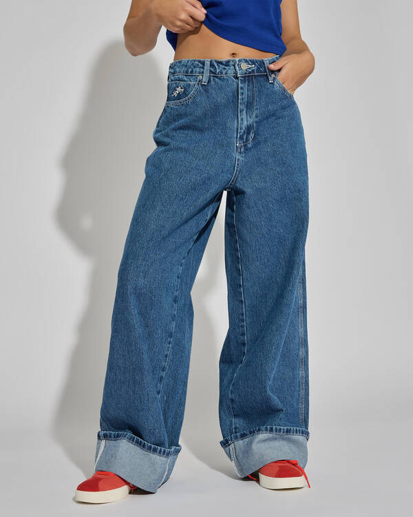 Worship Supplies Mammoth Turn Up Jeans for Womens
