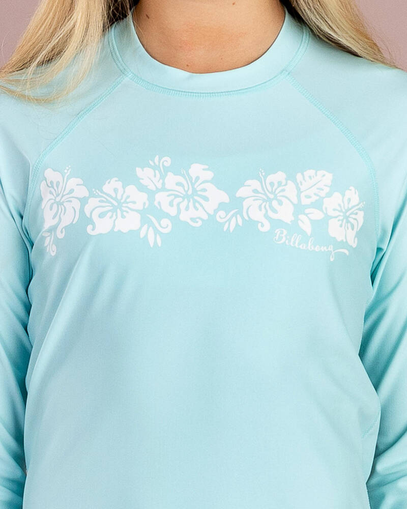 Billabong Girls' Heat Wave Long Sleeve Rash Vest for Womens