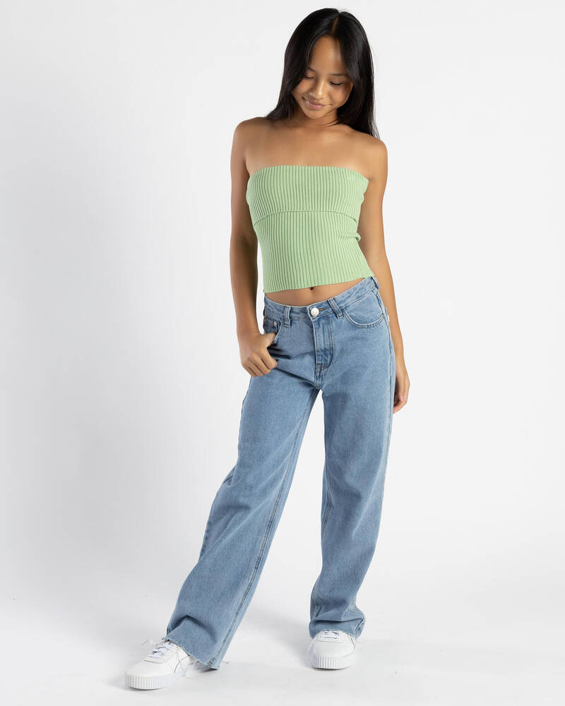 Ava And Ever Girls' Basic Knit Tube Top for Womens