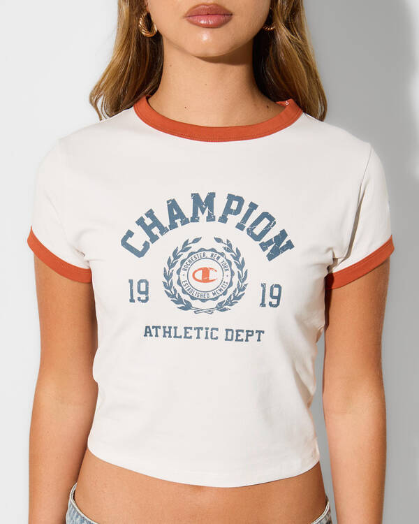 Champion Ringer Baby T-Shirt for Womens