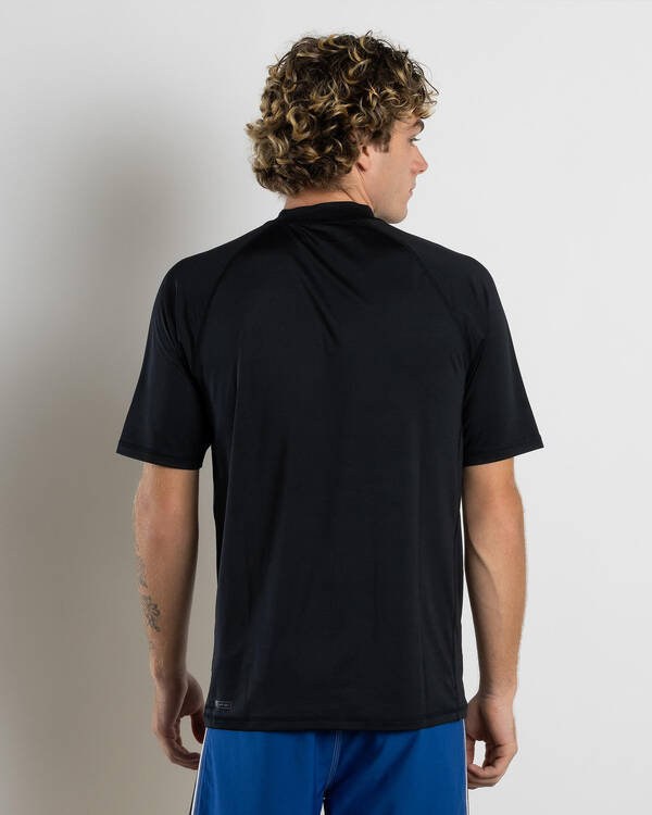 Rip Curl Heritage Oval Short Sleeve Rash Vest for Mens