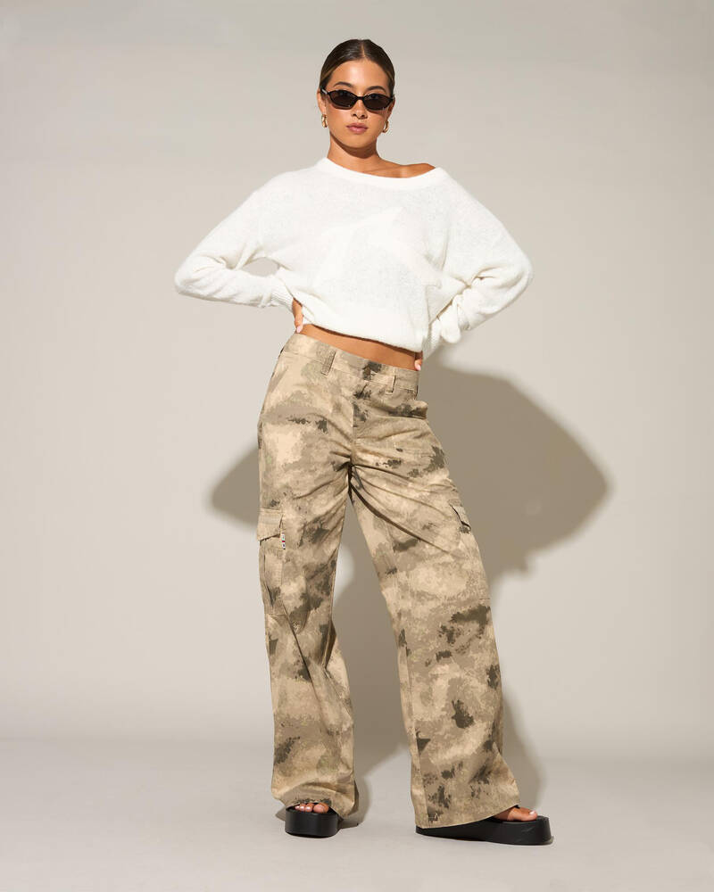 Rusty Camoozy Low Rise Pants for Womens