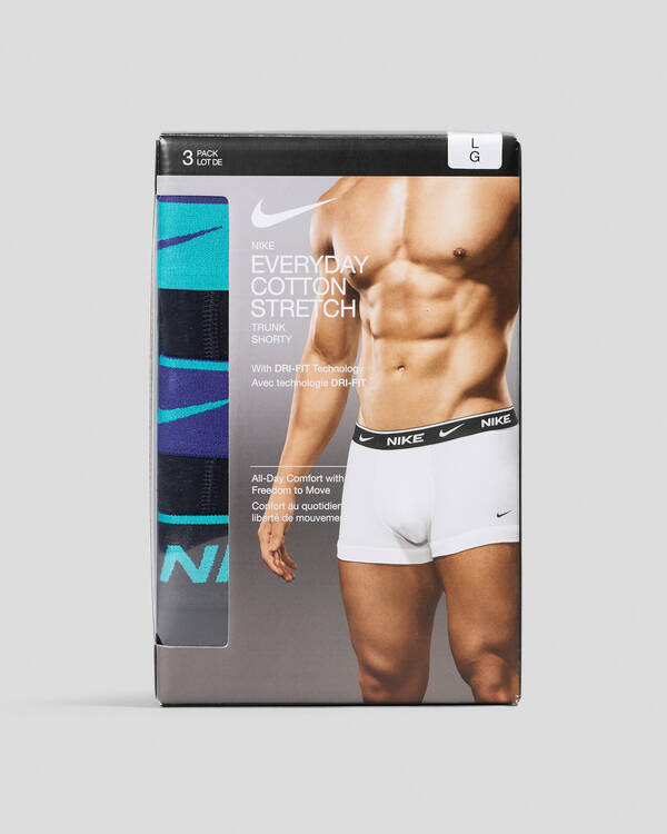 Nike Everyday Cotton Stretch Trunk 3 Pack for Mens