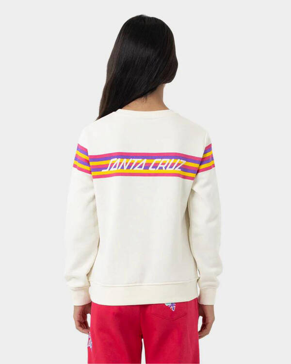 Santa Cruz Girls' SC Rainbow Stripe Front Sweatshirt for Womens