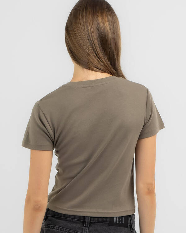 M/SF/T Little Lies Rib T-Shirt for Womens
