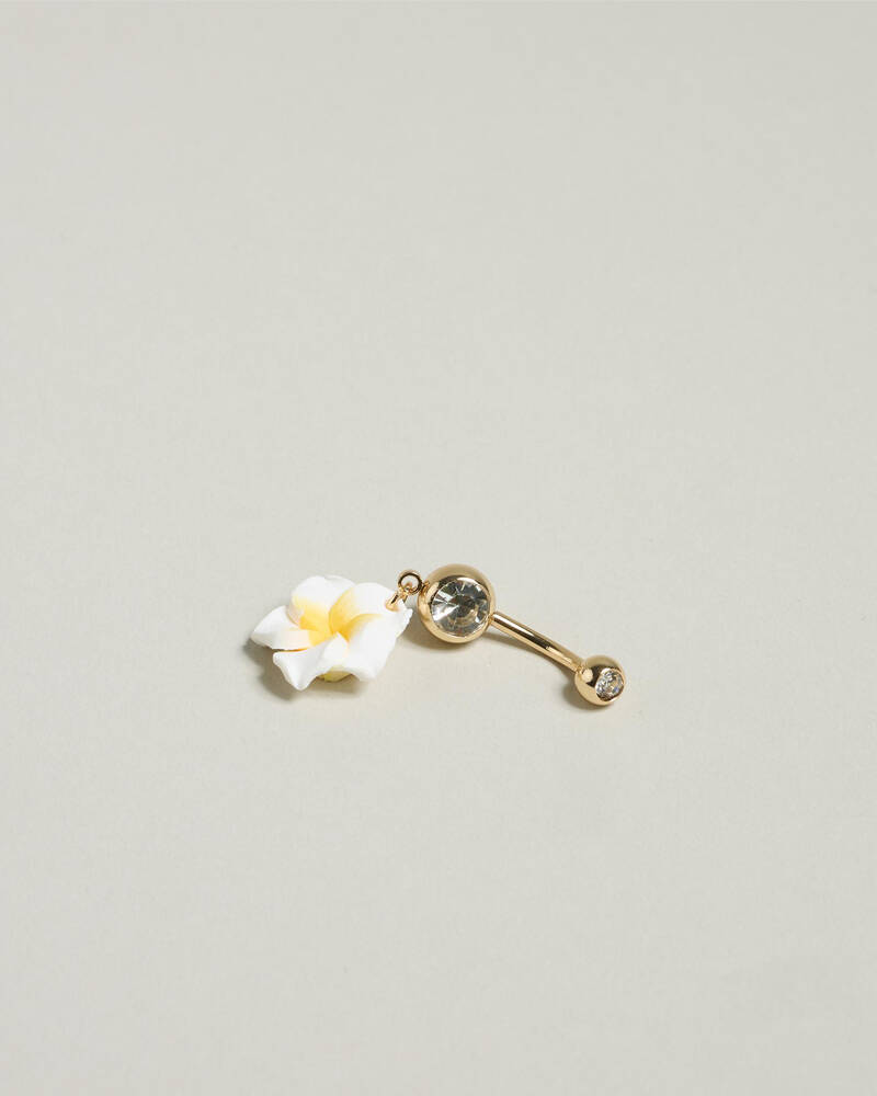 Karyn In LA Kyleigh Frangipani Belly Ring Pack for Womens