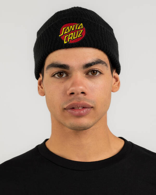 Santa Cruz Boys' Classic Dot Patch Beanie for Mens