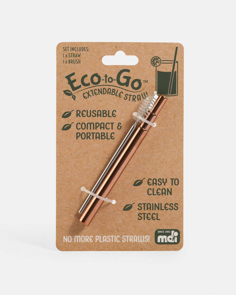 Mooloola Eco Extendable Steel Straw for Unisex