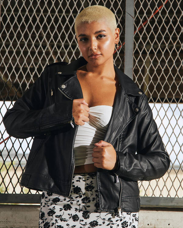 Ava And Ever Kenickie Faux Leather
Jacket for Womens