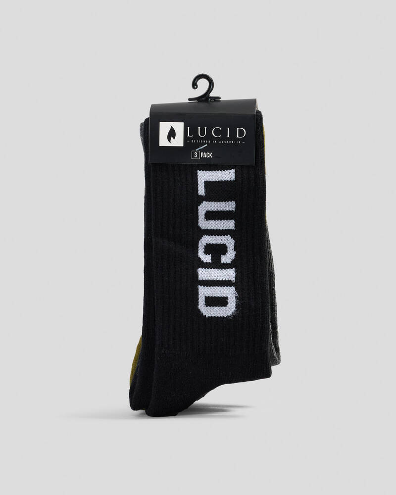 Lucid Signature Socks 3 Pack for Unisex