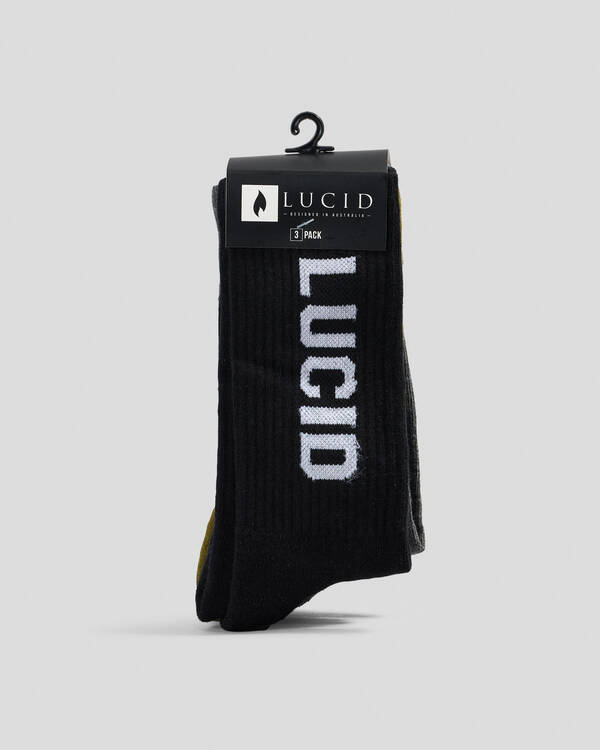 Lucid Signature Socks 3 Pack for Unisex