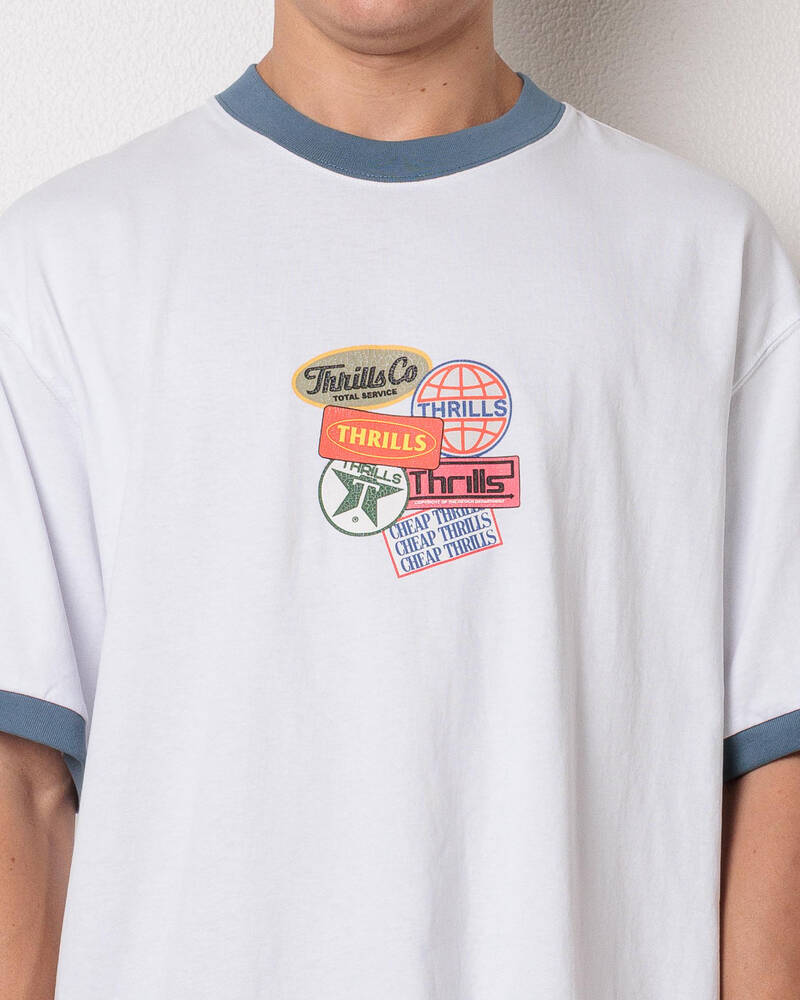 Thrills Total Service Ringer T-Shirt for Mens