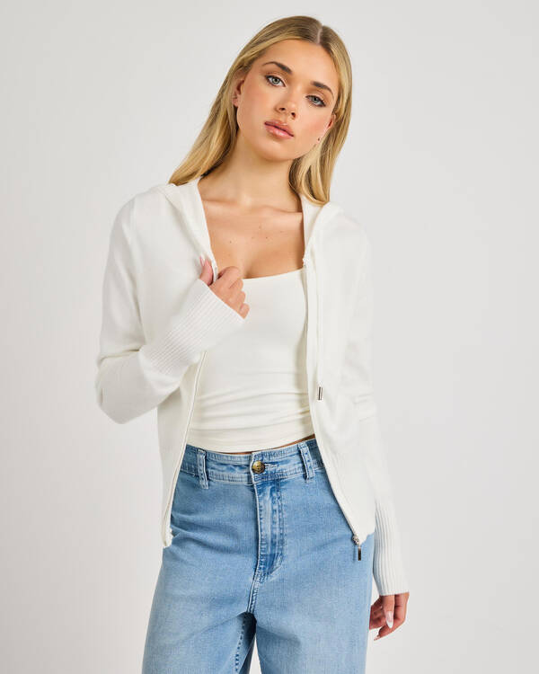 Ava And Ever Cora Hooded Zip Knit Jumper for Womens