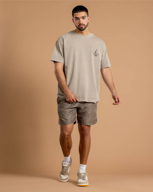 Lucid Encrypted Elastic Waist Shorts for Mens