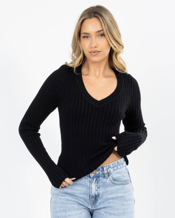 Ava And Ever Khloe Long Sleeve Knit Top for Womens
