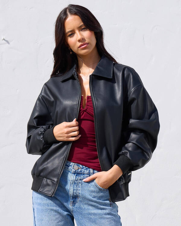 Ava And Ever Dean Faux Leather Jacket for Womens