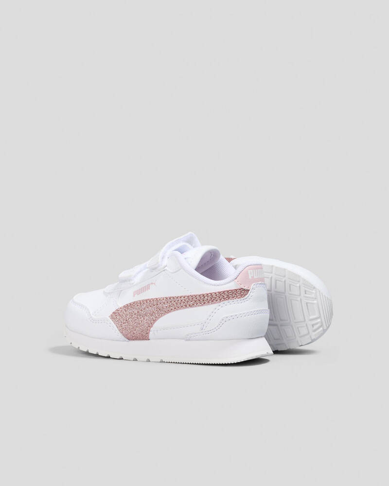 Puma Toddlers' ST Runner V4 SL Glitter V Shoes for Womens