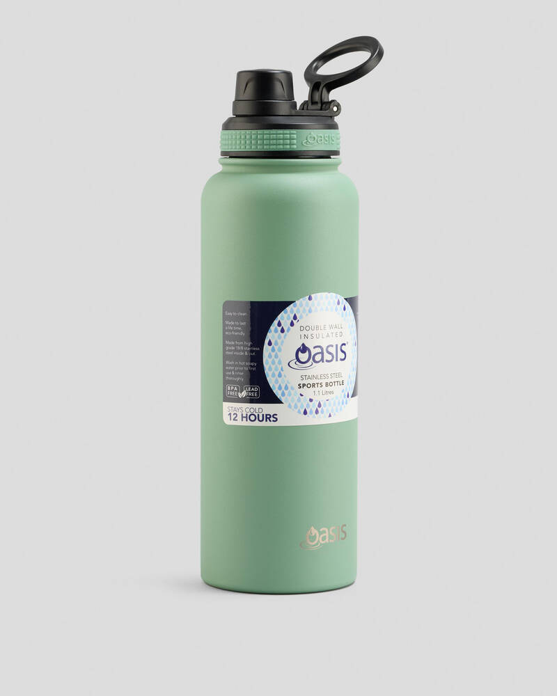 Oasis Stainless Steel 1.1L Challenger Drink Bottle for Unisex