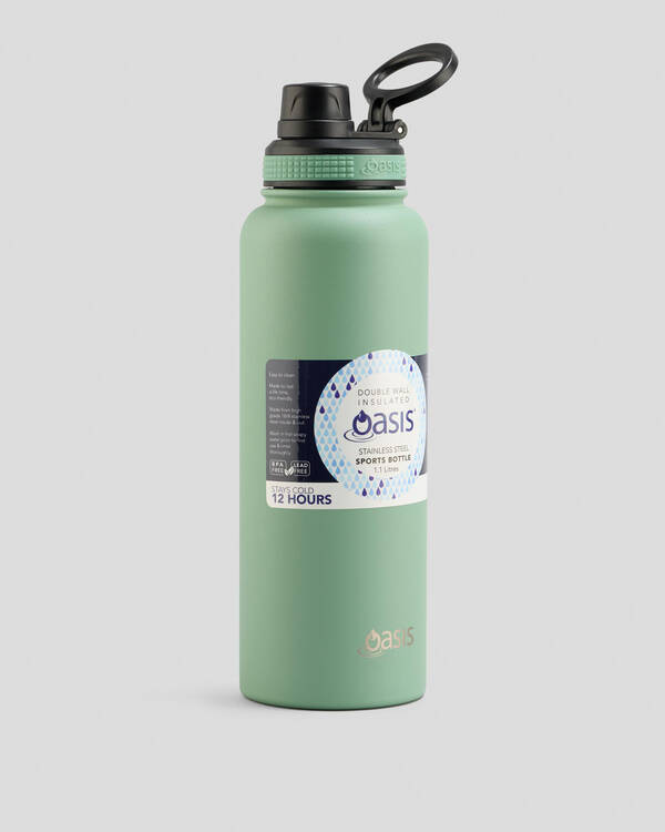 Oasis Stainless Steel 1.1L Challenger Drink Bottle for Unisex