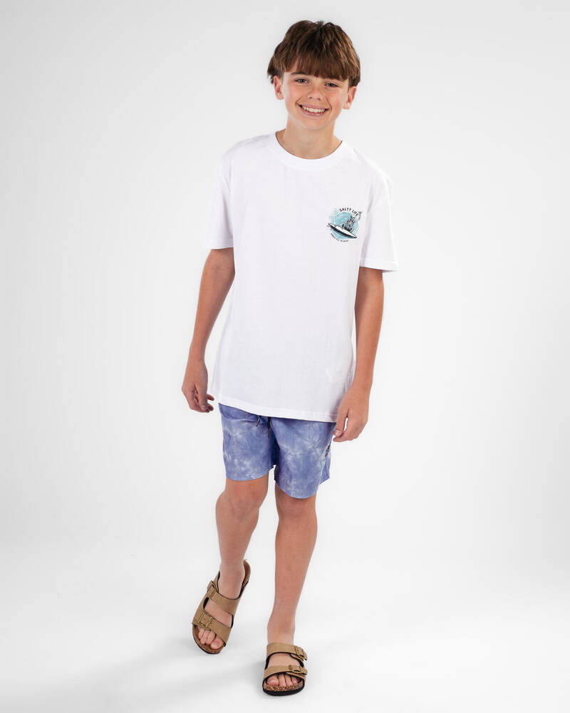 Salty Life Boys' Gnarly Bones T-Shirt for Mens