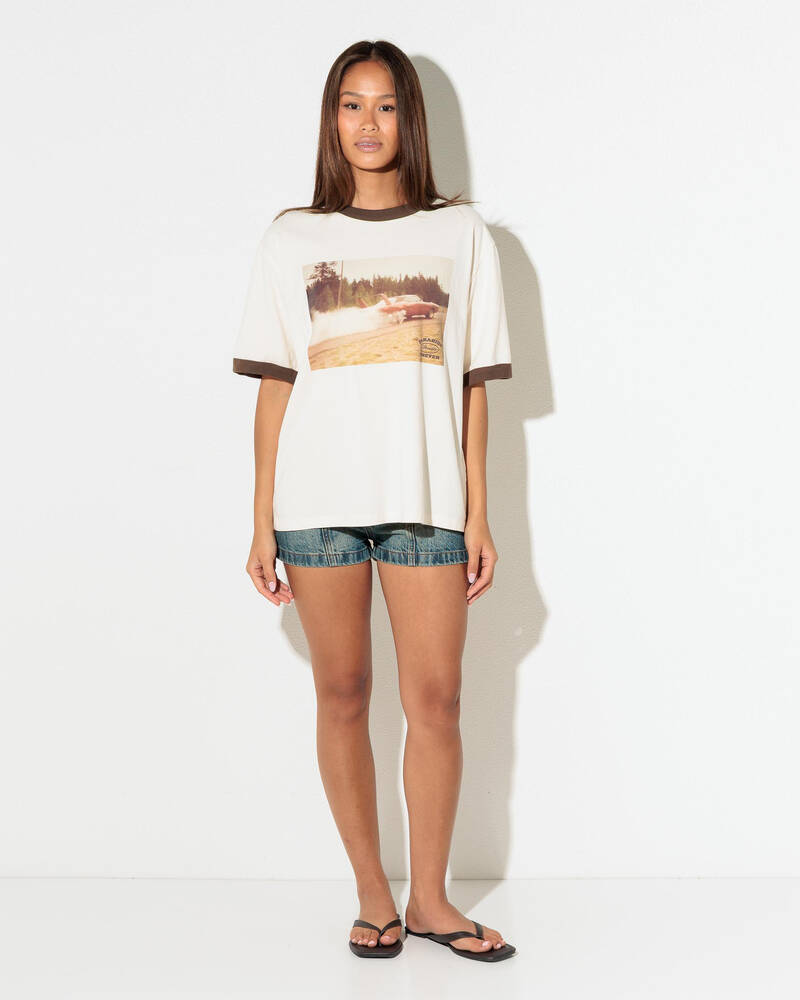 Thrills Last Stop Box Fit T-Shirt for Womens