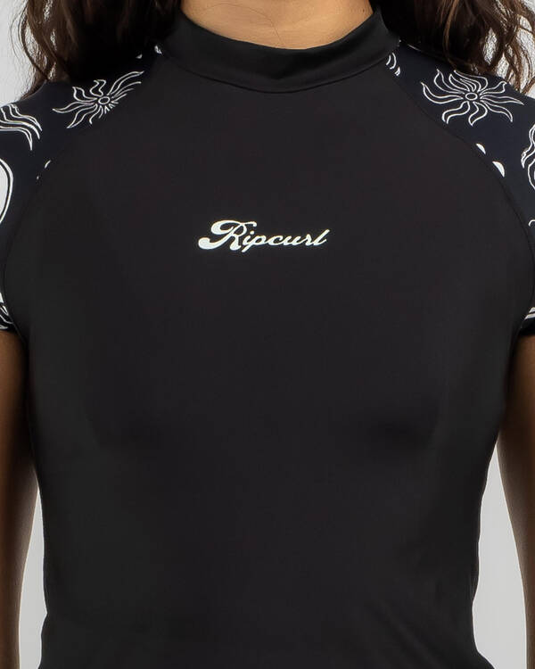 Rip Curl Holiday Cap Sleeve Rash Vest for Womens