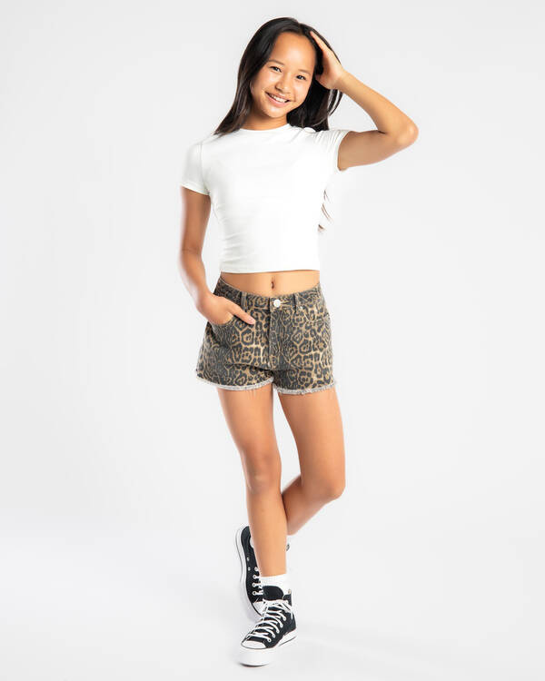 DESU Girls' Texas Leo Denim Shorts for Womens