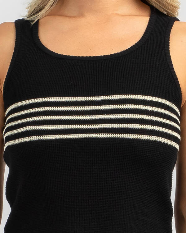 Red Berry Sofia Knit Scoop Neck Tank Top for Womens