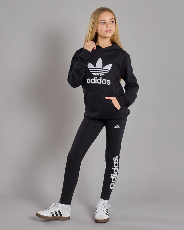 adidas Girls' Trefoil Hoodie for Womens