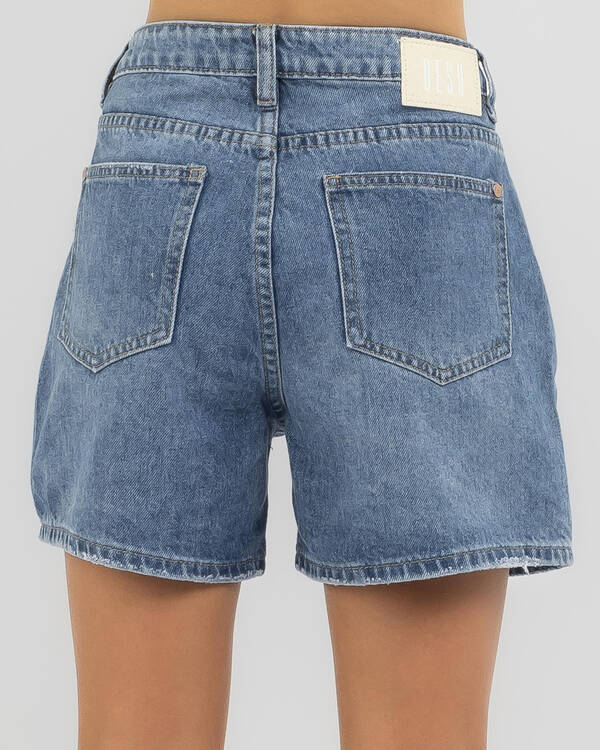 DESU Girls' Byron Mid Denim Shorts for Womens