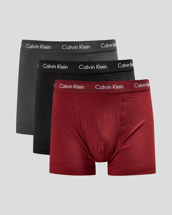 Calvin Klein Cotton Stretch Trunks 3 Pack for Mens