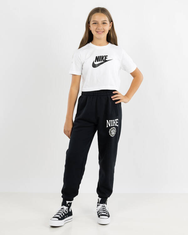 Nike Girls' Sportswear Crop Futura T-Shirt for Womens