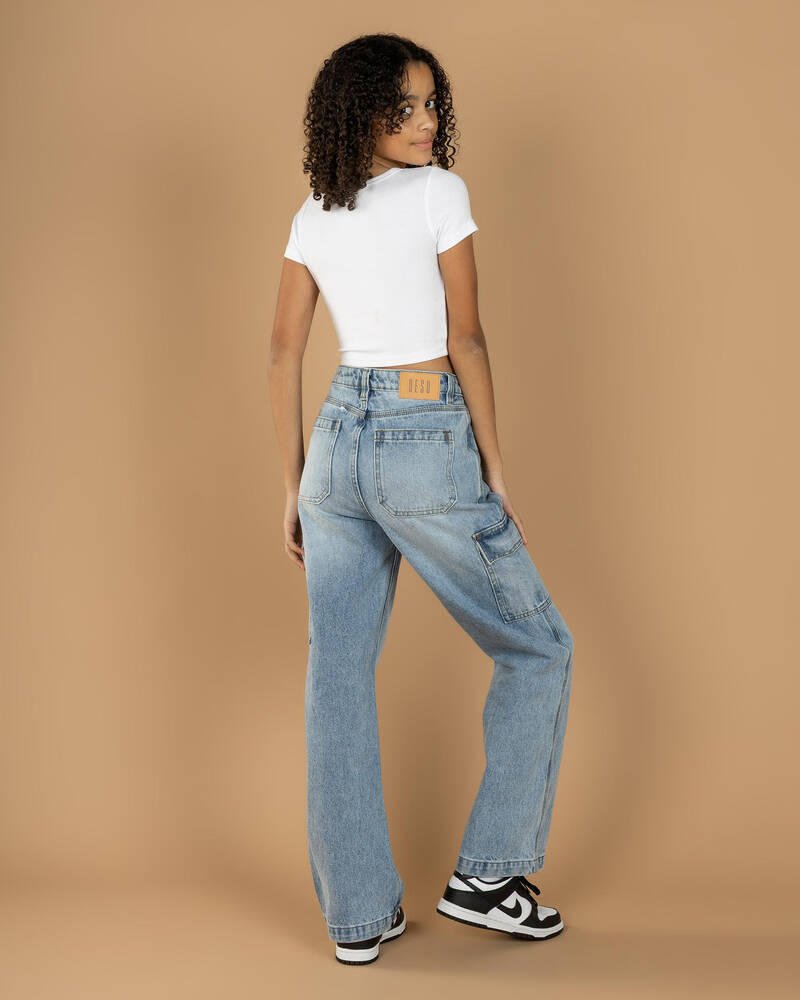 DESU Girls' Elkie Cargo Jeans for Womens