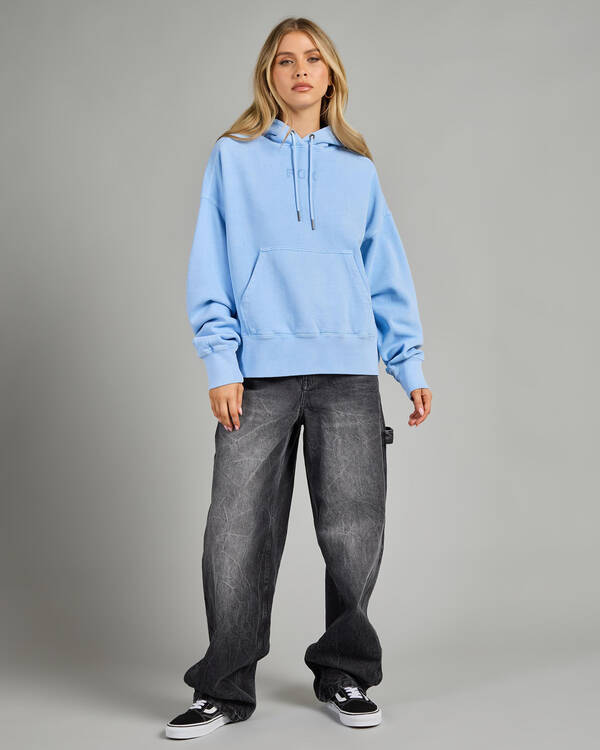 Fox Wordmark Fleece Pullover Hoodie for Womens