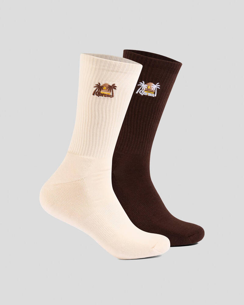 FOOT-IES Corona Tropics Sneaker Socks 2 Pack for Mens