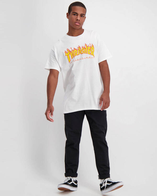 Thrasher Flame Logo T-Shirt for Mens