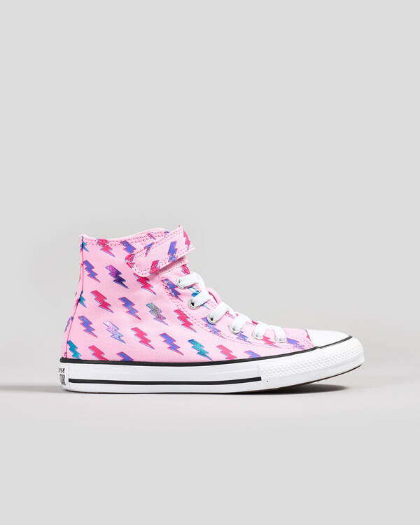 Converse Girls' Chuck Taylor All Star Electric Bolt Easy On Shoes for Womens