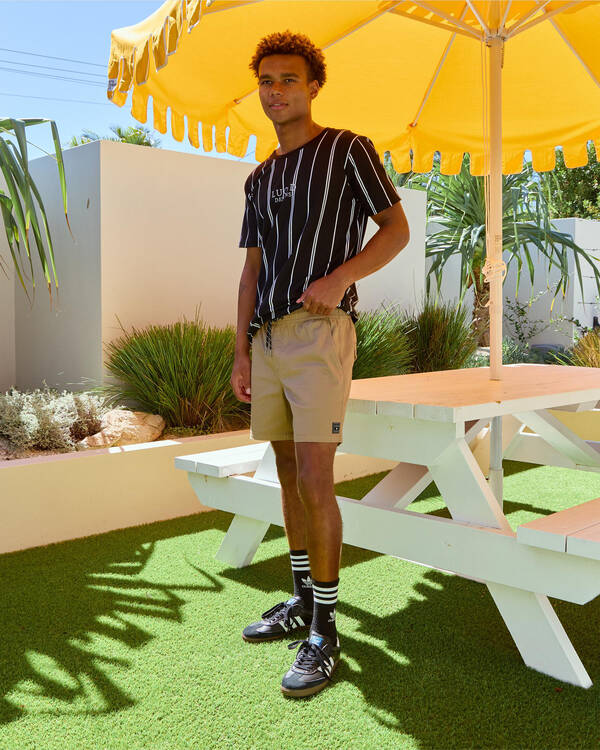 Lucid Lever Elastic Waist Shorts for Mens