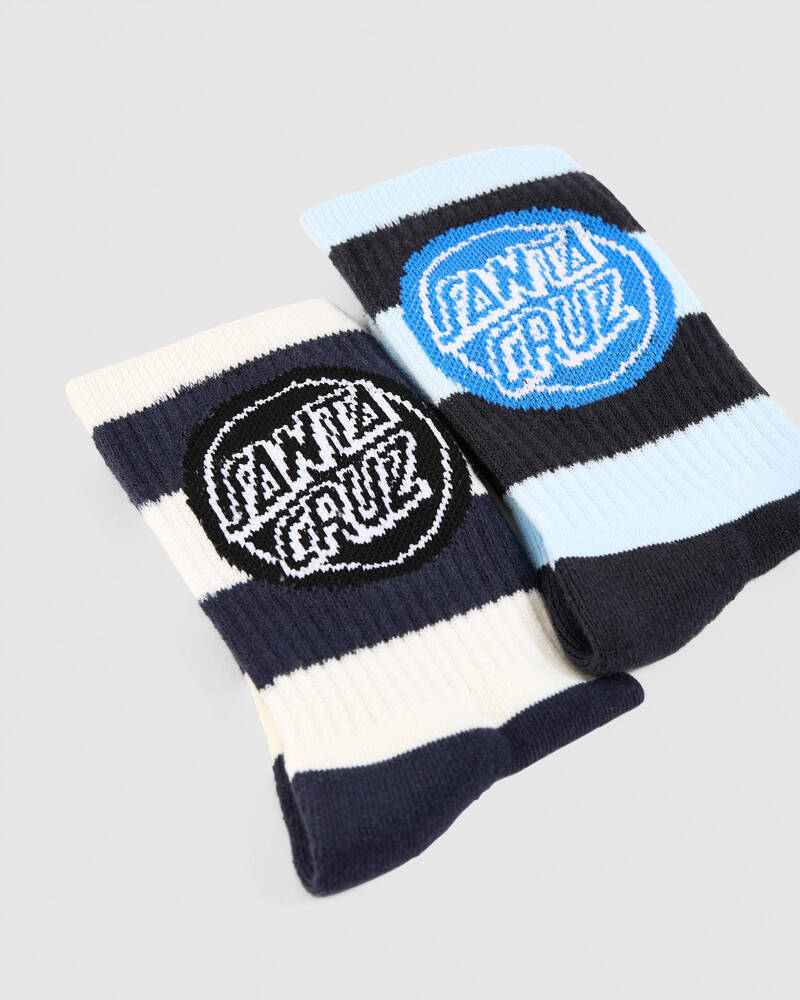 Santa Cruz Boys' Reverse Dot Crew Socks 2 Pack for Mens