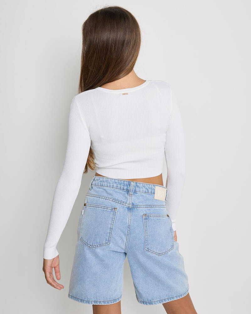 Ava And Ever Girls' Chemistry Double Zip Knit Top for Womens