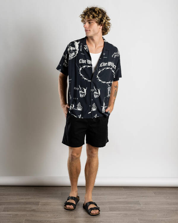 Kiss Chacey Ritual Relaxed Resort Short Sleeve Shirt for Mens