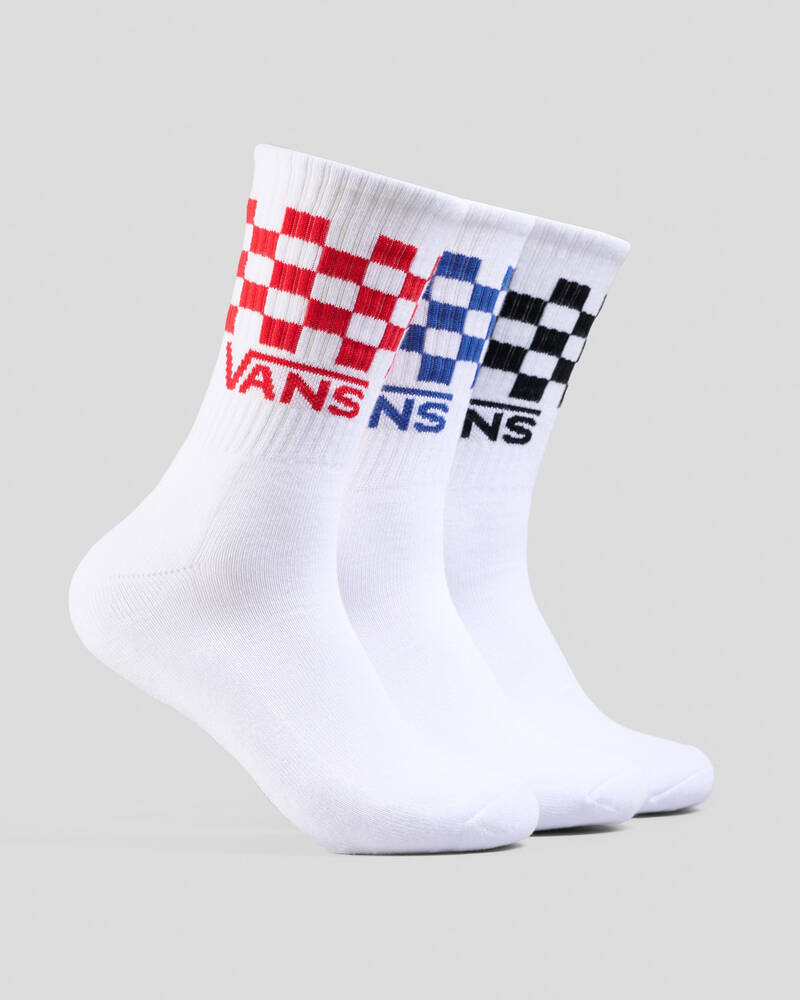 Vans Classic Check Crew Sock - 3 Pack for Womens