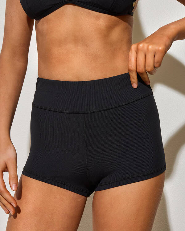 Kaiami Marla Rib Shortie Bikini Bottom for Womens