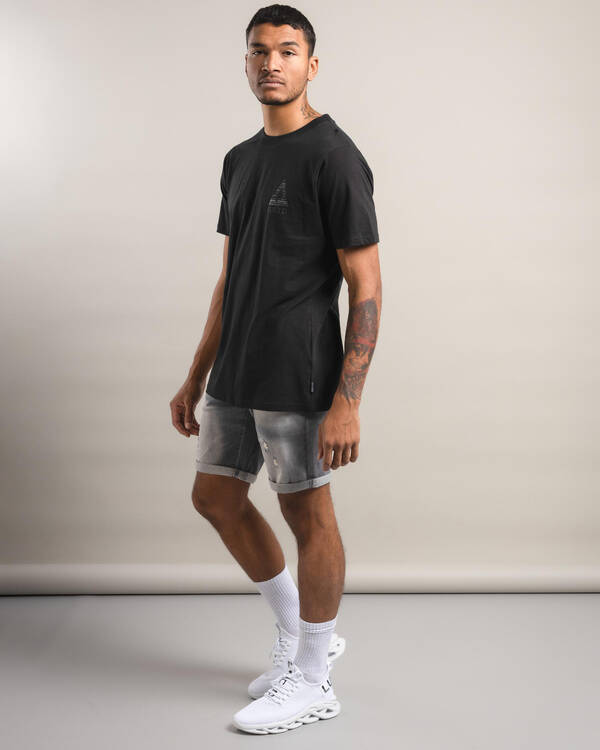 Lucid Amsterdam Denim Walk Shorts for Mens