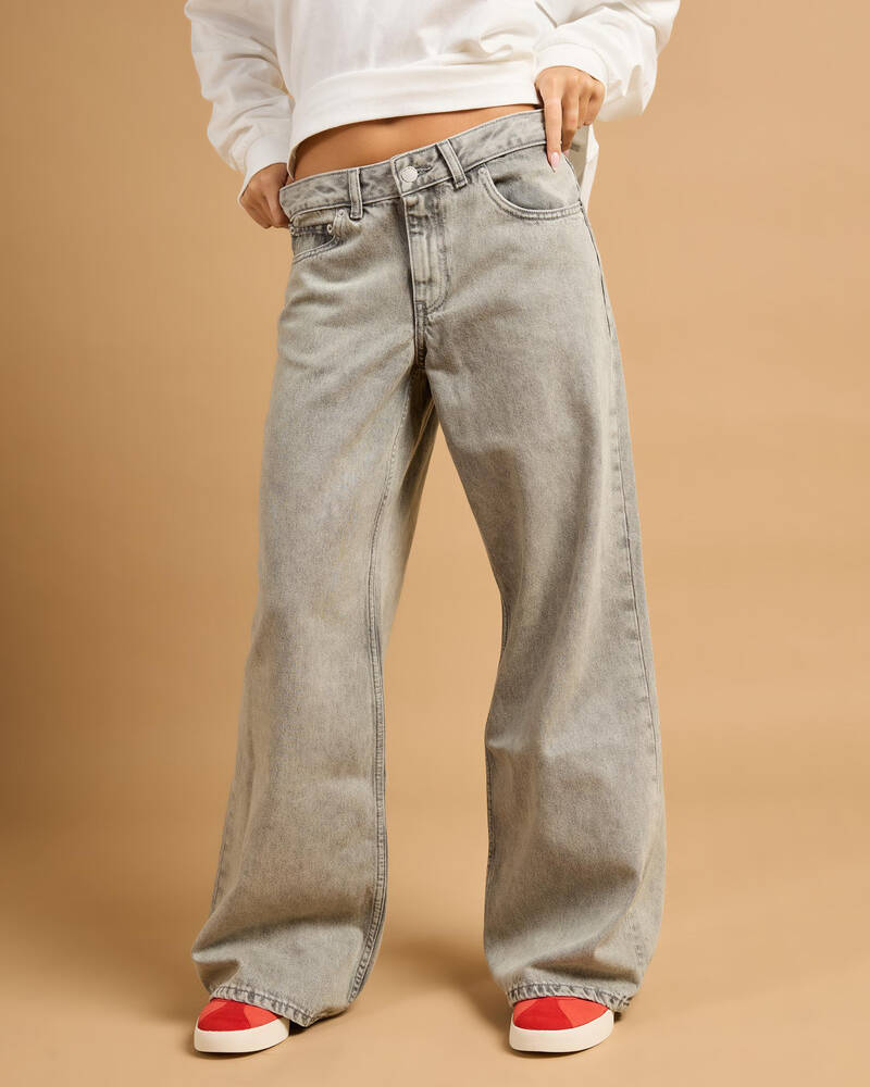 Dr Denim Rhue Low Wide Jeans for Womens