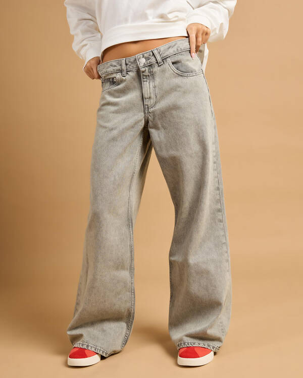 Dr Denim Rhue Low Wide Jeans for Womens