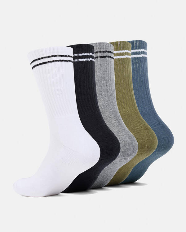RVCA Union Socks 5 Pack for Mens