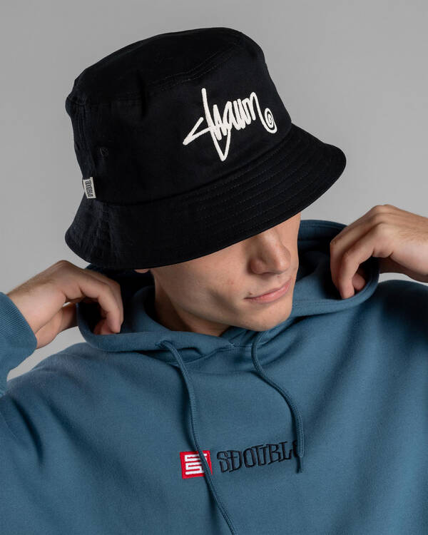 S-Double Shawn Script Bucket Hat for Mens